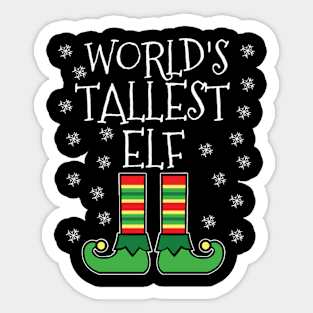 World'S Tallest Elf Family Sticker